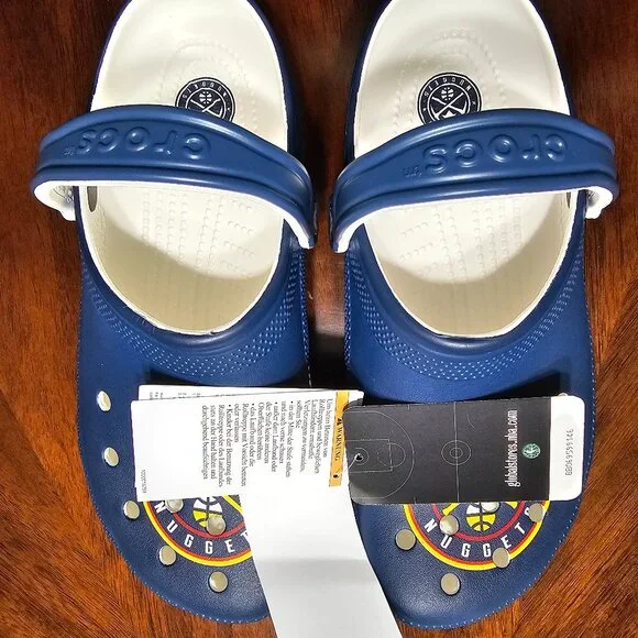 REAL NBA Denver Nugget Crocs.  M9 W11 REAL NBA Denver Nugget Crocs.M9 W11 main image 2